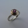 Pink Tourmaline Sterling Silver,9ct Yellow Gold.