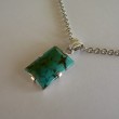Sterling Silver,Turquoise Pendant with Stg Silver Handmade Chain.
